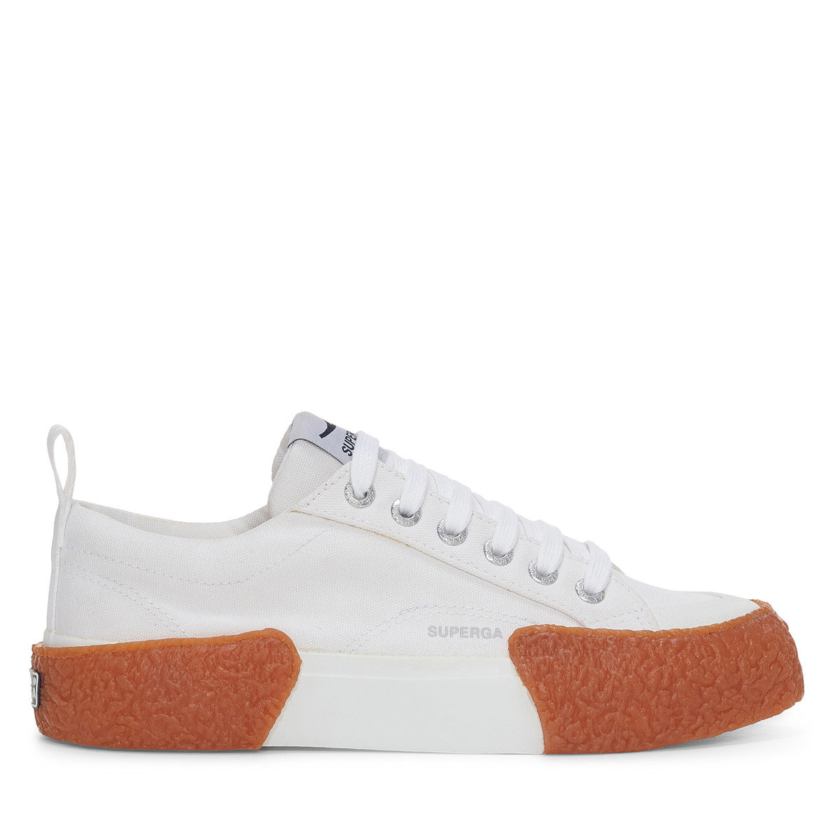 Superga 2660 Stripe Big Bumpers - White/gum Trainers